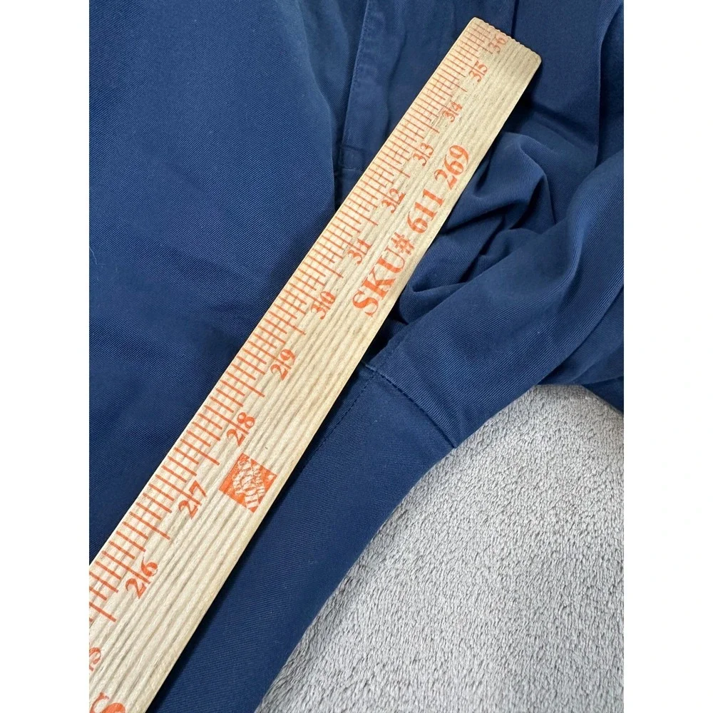 Vintage‎ Polo Ralph Lauren Pleated Chino Pants Men 38x30 Blue Preppy Old Money